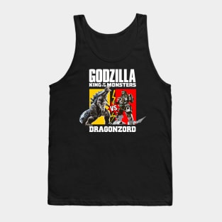 Godzilla King of the Monsters vs Dragonzord Tank Top